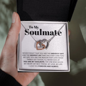 To My Soulmate | Double Hearts Necklace 💓💓 | Jewelry | C30028T, C30028TG, lx-C30028, PB23-WOOD, PROD-1582854, PT-784, TNM-1, USER-43062, WARRANTY-UPSELL | TageUnlimited