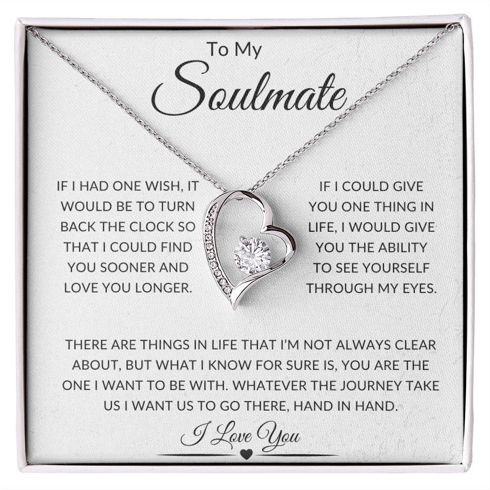 To My Soulmate | Forever Heart Necklace JS | Jewelry | TageUnlimited