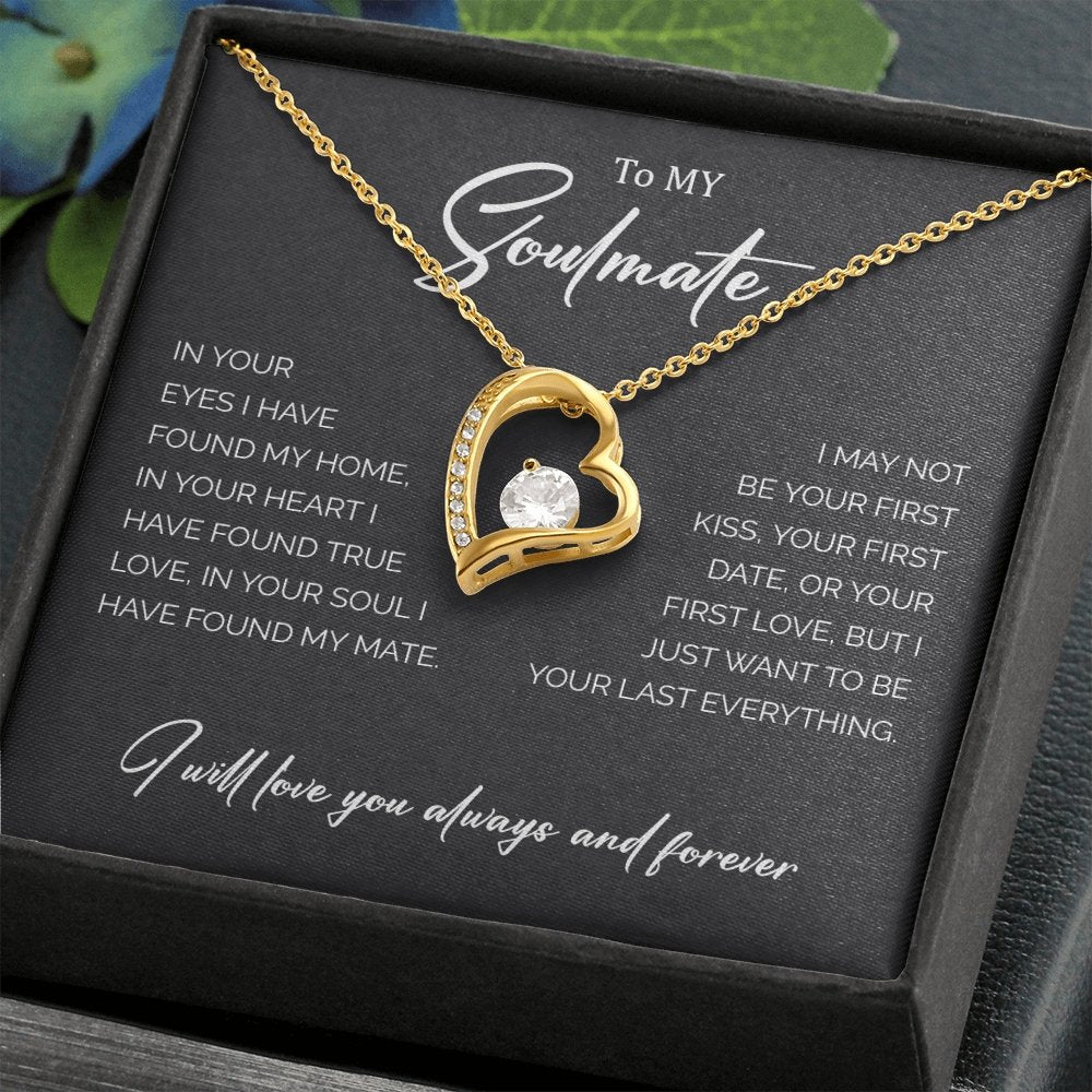 To My Soulmate | Forever Love Necklace | Jewelry | C30025TG, C30025TR, lx-C30025, PB23-WOOD, PROD-1967763, PT-781, TNM-1, USER-43062 | TageUnlimited