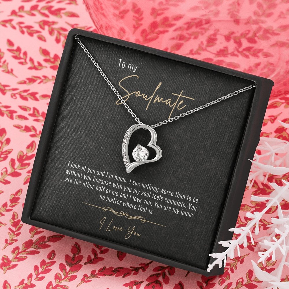 To My Soulmate | Forever Love Necklace | Jewelry | C30025TG, C30025TR, lx-C30025, PB23-WOOD, PROD-1967776, PT-781, TNM-1, USER-43062 | TageUnlimited