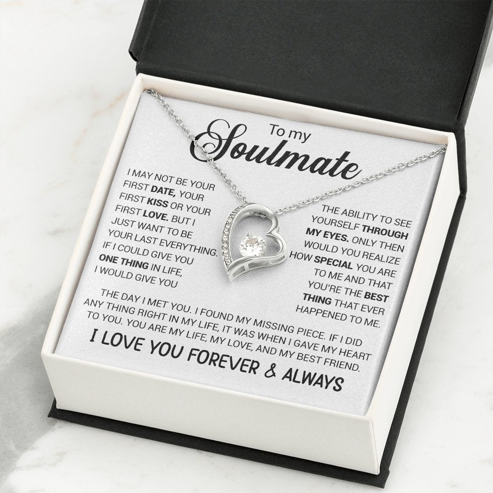 To My Soulmate | I Love You Forever And Always (Forever Love Necklace) | Jewelry | TageUnlimited