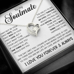 To My Soulmate | I Love You Forever And Always (Forever Love Necklace) | Jewelry | TageUnlimited