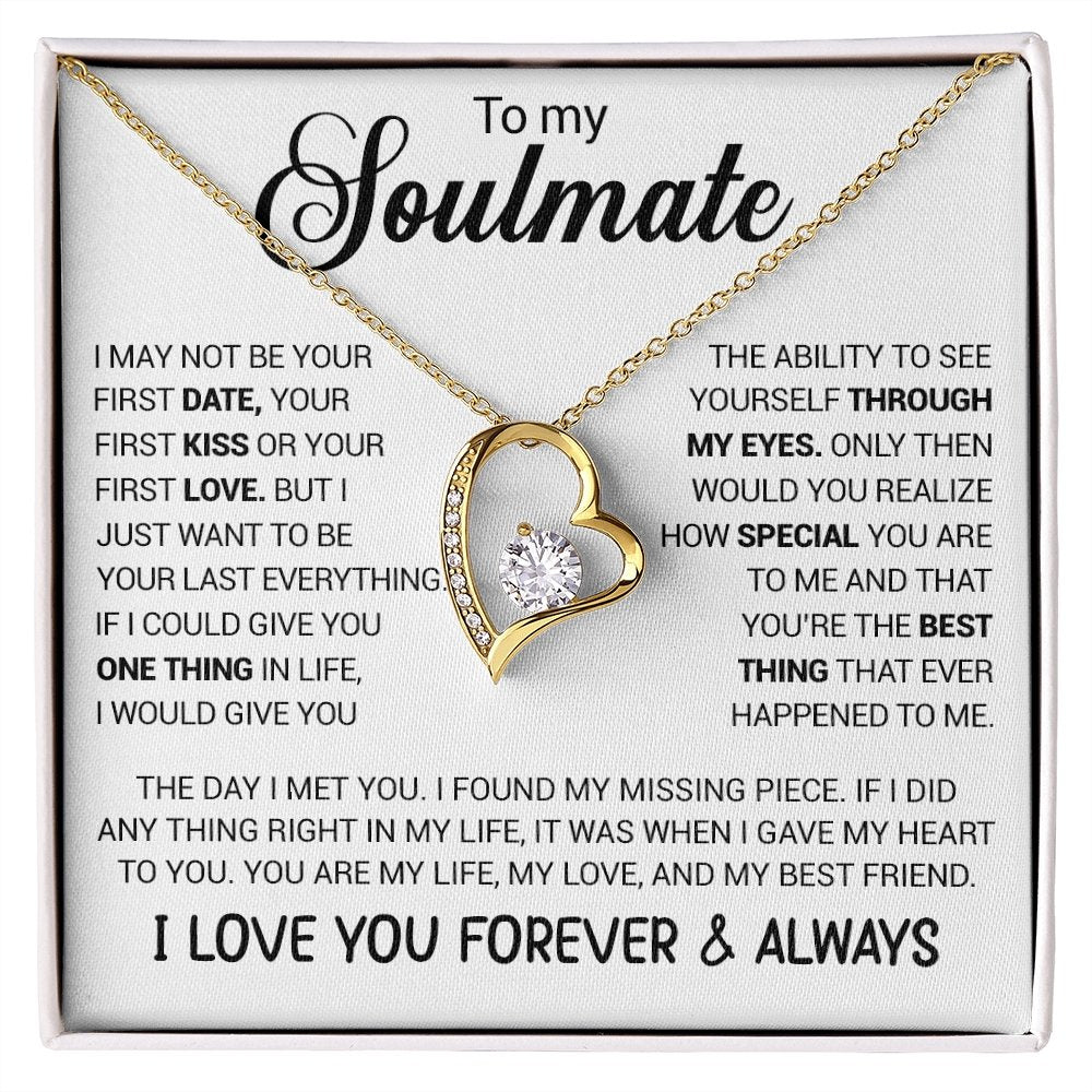 To My Soulmate | I Love You Forever And Always (Forever Love Necklace) | Jewelry | TageUnlimited