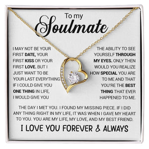 To My Soulmate | I Love You Forever And Always (Forever Love Necklace) | Jewelry | TageUnlimited