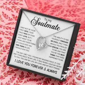 To My Soulmate | I Love You Forever And Always (Forever Love Necklace) | Jewelry | TageUnlimited