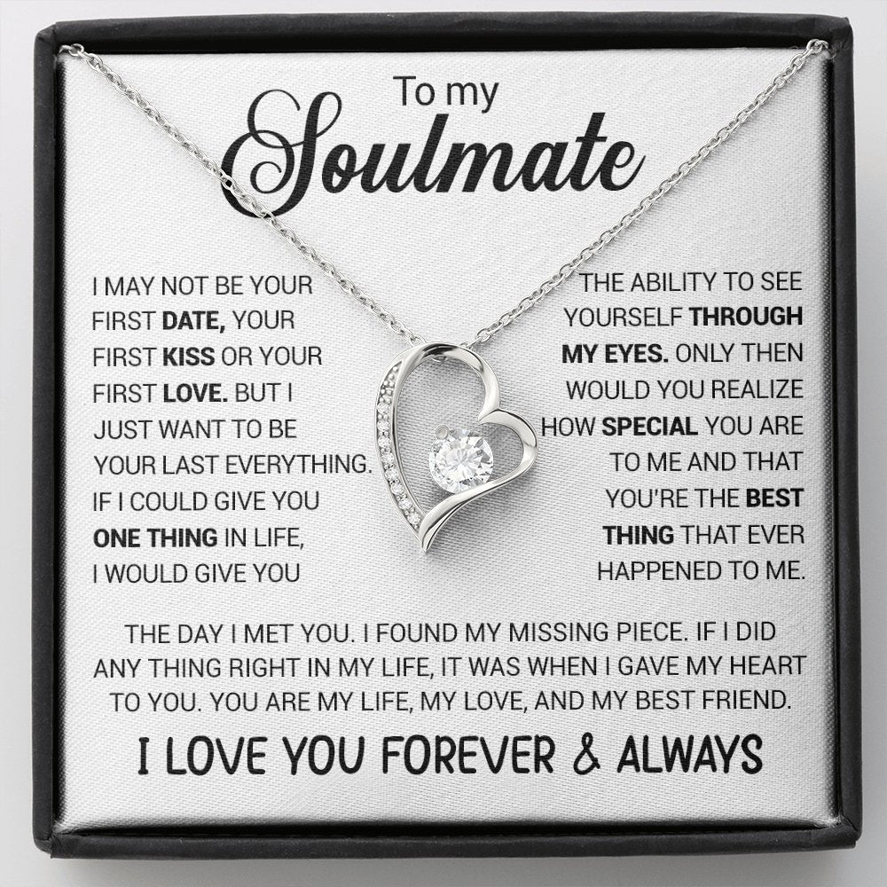 To My Soulmate | I Love You Forever And Always (Forever Love Necklace) | Jewelry | TageUnlimited