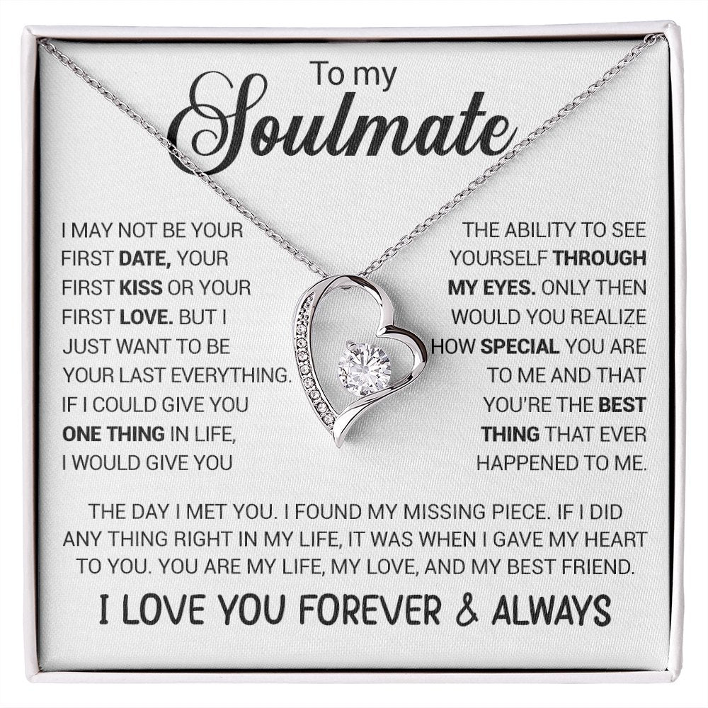 To My Soulmate | I Love You Forever And Always (Forever Love Necklace) | Jewelry | TageUnlimited