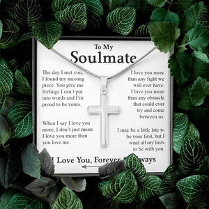 To My Soulmate | I Love You More Than Any Fight | Jewelry | A1013T, E070T, lx-E070, PB23-WOOD, PROD-2164343, PT-1329, TNM-1, USER-43062 | TageUnlimited
