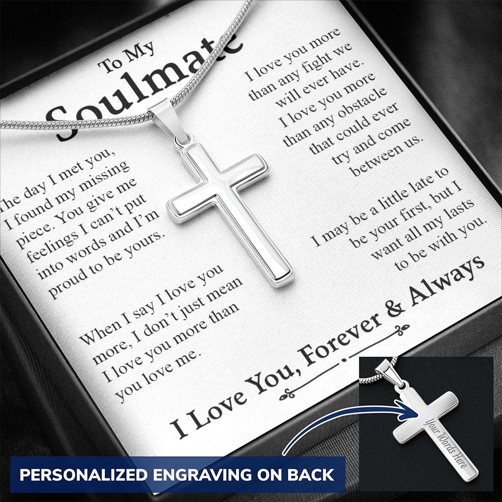 To My Soulmate | I Love You More Than Any Fight | Jewelry | A1013T, E070T, lx-E070, PB23-WOOD, PROD-2164343, PT-1329, TNM-1, USER-43062 | TageUnlimited