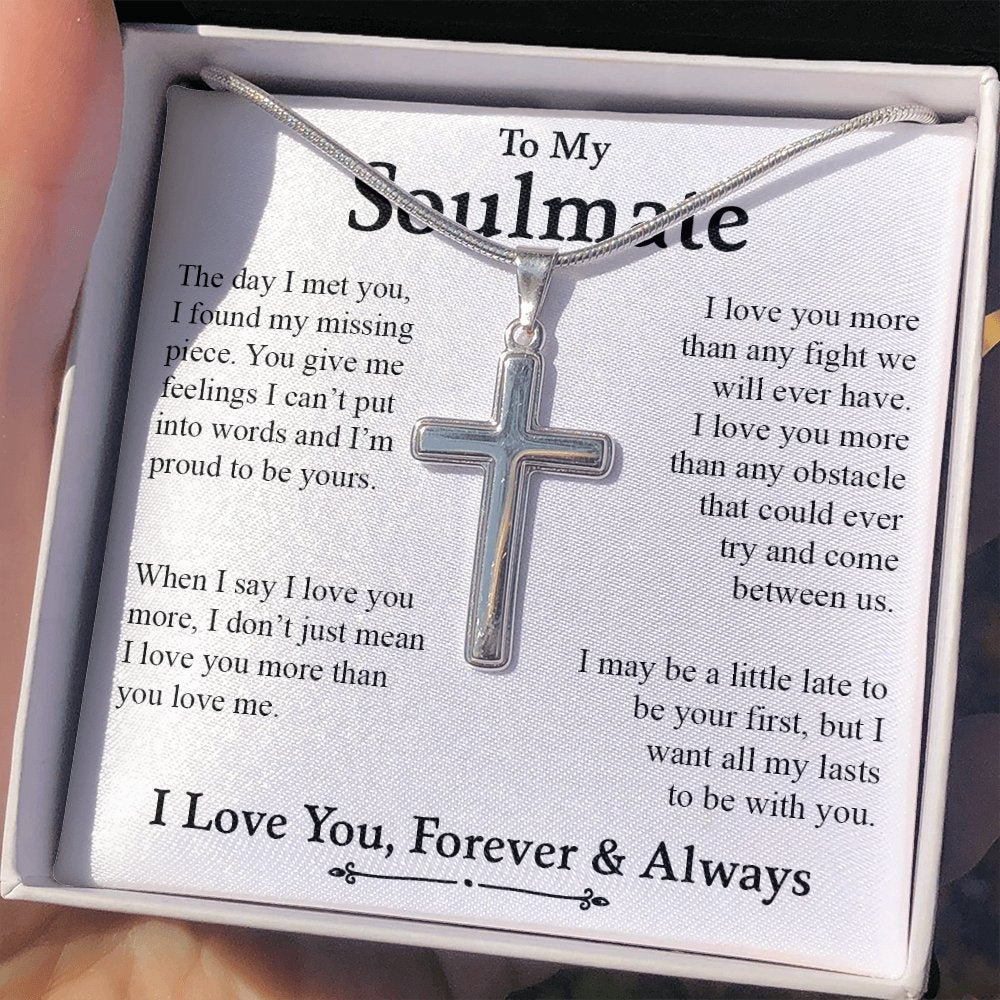 To My Soulmate | I Love You More Than Any Fight | Jewelry | A1013T, E070T, lx-E070, PB23-WOOD, PROD-2164343, PT-1329, TNM-1, USER-43062 | TageUnlimited