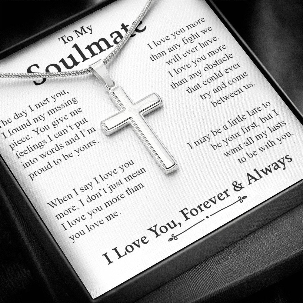 To My Soulmate | I Love You More Than Any Fight | Jewelry | A1013T, E070T, lx-E070, PB23-WOOD, PROD-2164343, PT-1329, TNM-1, USER-43062 | TageUnlimited