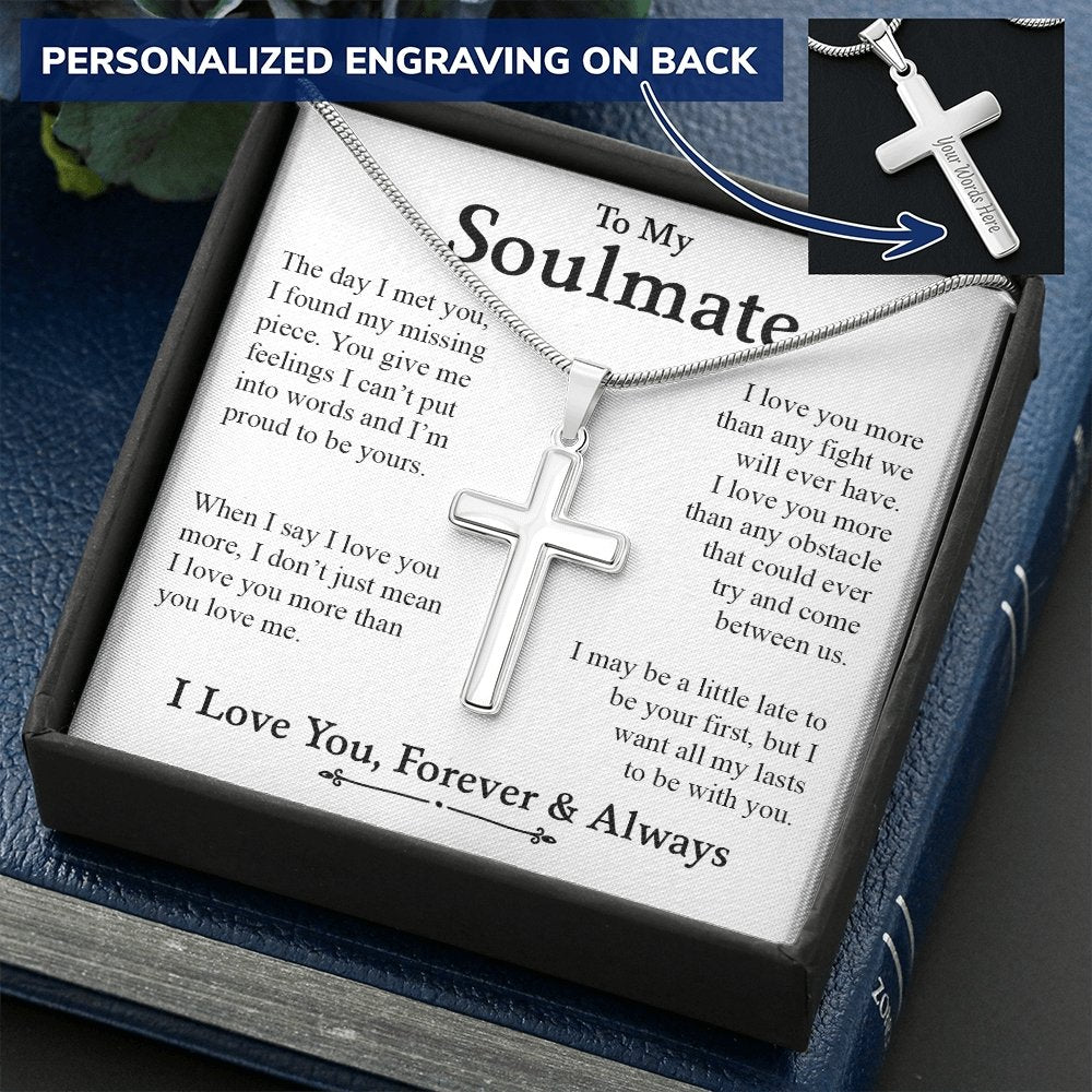 To My Soulmate | I Love You More Than Any Fight | Jewelry | A1013T, E070T, lx-E070, PB23-WOOD, PROD-2164343, PT-1329, TNM-1, USER-43062 | TageUnlimited