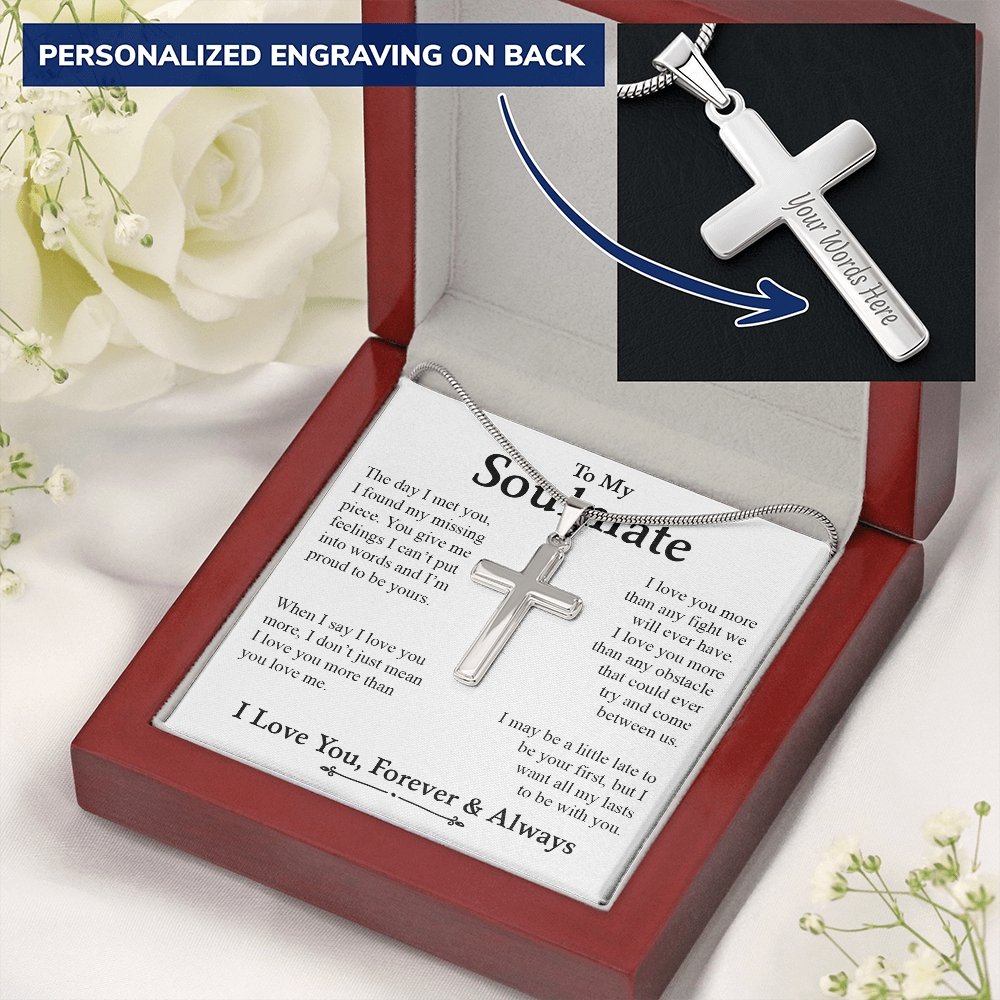 To My Soulmate | I Love You More Than Any Fight | Jewelry | A1013T, E070T, lx-E070, PB23-WOOD, PROD-2164343, PT-1329, TNM-1, USER-43062 | TageUnlimited