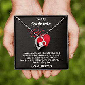 To My Soulmate | I Was Given The Gift Of You To Love | Jewelry | C30025TG, C30025TR, lx-C30025, PB23-WOOD, PROD-2245526, PT-781, TNM-1, USER-43062 | TageUnlimited
