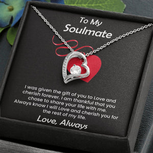 To My Soulmate | I Was Given The Gift Of You To Love | Jewelry | C30025TG, C30025TR, lx-C30025, PB23-WOOD, PROD-2245526, PT-781, TNM-1, USER-43062 | TageUnlimited