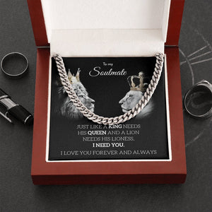 To My Soulmate | Just Like A King 👑 | Jewelry | C30184T, C30184TG, lx-C30184, PB23-WOOD, PROD-1977770, PT-1772, USER-43062 | TageUnlimited
