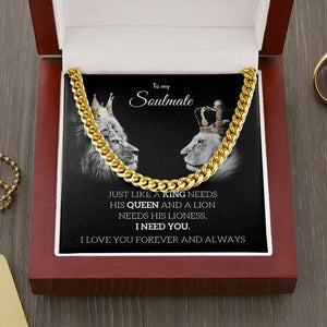 To My Soulmate | Just Like A King 👑 | Jewelry | C30184T, C30184TG, lx-C30184, PB23-WOOD, PROD-1977770, PT-1772, USER-43062 | TageUnlimited