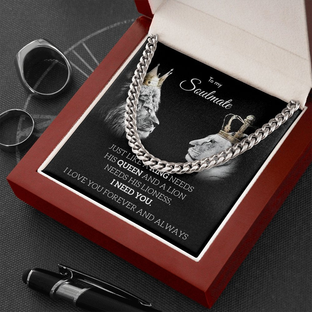 To My Soulmate | Just Like A King 👑 | Jewelry | C30184T, C30184TG, lx-C30184, PB23-WOOD, PROD-1977770, PT-1772, USER-43062 | TageUnlimited