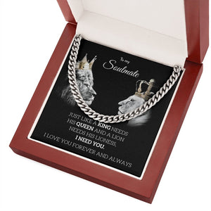 To My Soulmate | Just Like A King 👑 | Jewelry | C30184T, C30184TG, lx-C30184, PB23-WOOD, PROD-1977770, PT-1772, USER-43062 | TageUnlimited