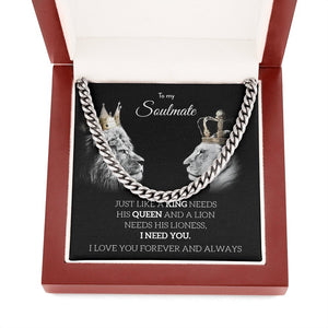 To My Soulmate | Just Like A King 👑 | Jewelry | C30184T, C30184TG, lx-C30184, PB23-WOOD, PROD-1977770, PT-1772, USER-43062 | TageUnlimited