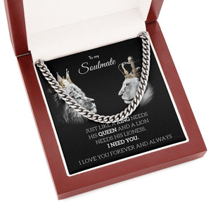 To My Soulmate | Just Like A King 👑 | Jewelry | C30184T, C30184TG, lx-C30184, PB23-WOOD, PROD-1977770, PT-1772, USER-43062 | TageUnlimited