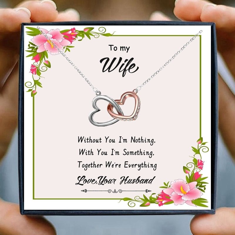 To My Soulmate Necklaces for Women Gift Heart Pendant Necklace Female Girl Crystal Infinity Necklace Gifts Wife Lovers Jewelry | 0 | Tage-Active