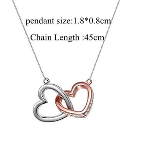 To My Soulmate Necklaces for Women Gift Heart Pendant Necklace Female Girl Crystal Infinity Necklace Gifts Wife Lovers Jewelry | 0 | Tage-Active
