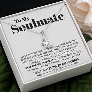 To My Soulmate | Never Forget | Jewelry | C30084TG, C30084TR, lx-C30084, PB23-WOOD, PROD-2079015, PT-930, TNM-1, USER-43062 | TageUnlimited