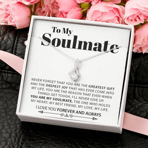 To My Soulmate | Never Forget | Jewelry | C30084TG, C30084TR, lx-C30084, PB23-WOOD, PROD-2079015, PT-930, TNM-1, USER-43062 | TageUnlimited