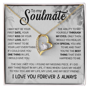 To My Soulmate | The Day I Met You ( Forever Love Necklace) | Jewelry | TageUnlimited