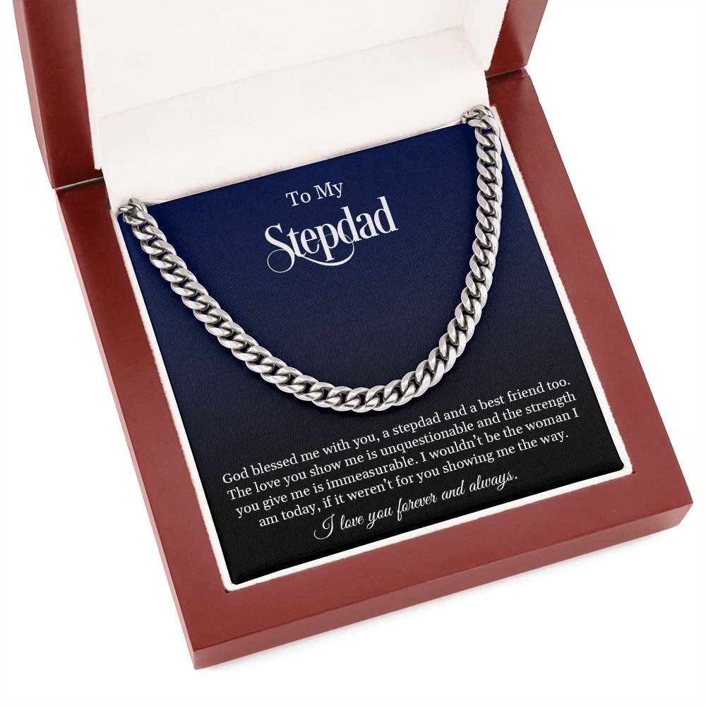 To My Stepdad | God Blessed Me With You ❤️ | Jewelry | C30184T, C30184TG, lx-C30184, PB23-WOOD, PROD-1826818, PT-1772, USER-43062 | TageUnlimited