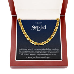 To My Stepdad | God Blessed Me With You ❤️ | Jewelry | C30184T, C30184TG, lx-C30184, PB23-WOOD, PROD-1826818, PT-1772, USER-43062 | TageUnlimited