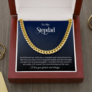 To My Stepdad | God Blessed Me With You ❤️ | Jewelry | C30184T, C30184TG, lx-C30184, PB23-WOOD, PROD-1826818, PT-1772, USER-43062 | TageUnlimited