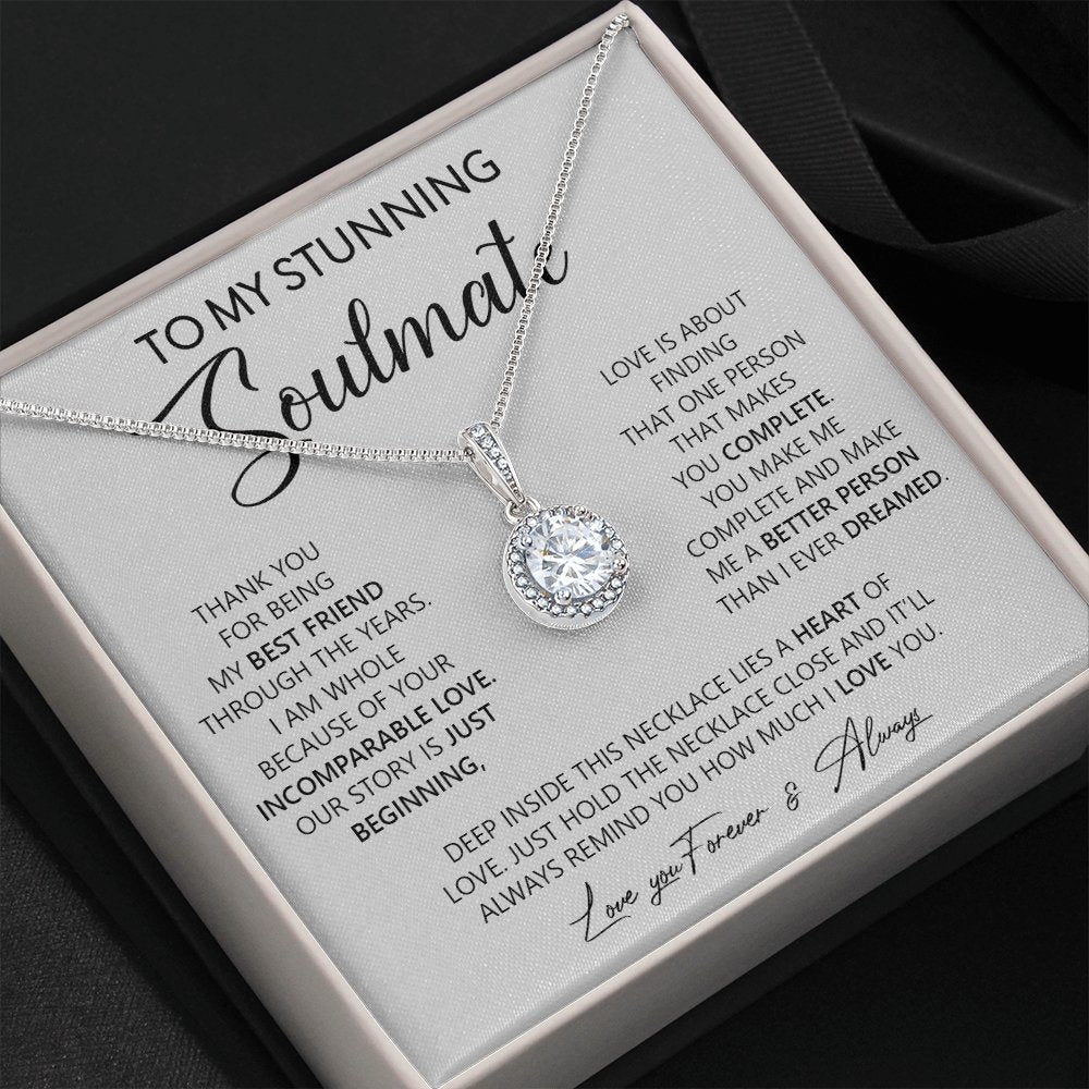 To My Stunning Soulmate | Thank You For Being My Bestfriend | Jewelry | C30187TR, lx-C30187, PB23-WOOD, PROD-2055730, PT-2646, TNM-1, USER-43062 | TageUnlimited