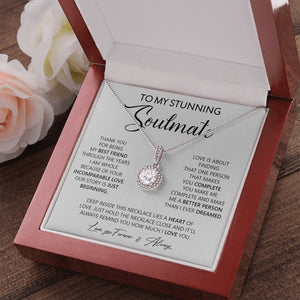 To My Stunning Soulmate | Thank You For Being My Bestfriend | Jewelry | C30187TR, lx-C30187, PB23-WOOD, PROD-2055730, PT-2646, TNM-1, USER-43062 | TageUnlimited