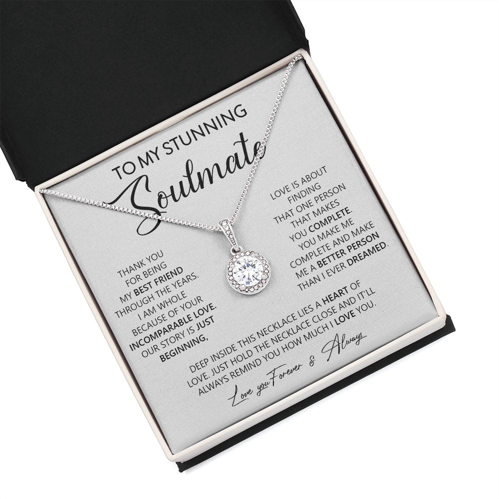 To My Stunning Soulmate | Thank You For Being My Bestfriend | Jewelry | C30187TR, lx-C30187, PB23-WOOD, PROD-2055730, PT-2646, TNM-1, USER-43062 | TageUnlimited