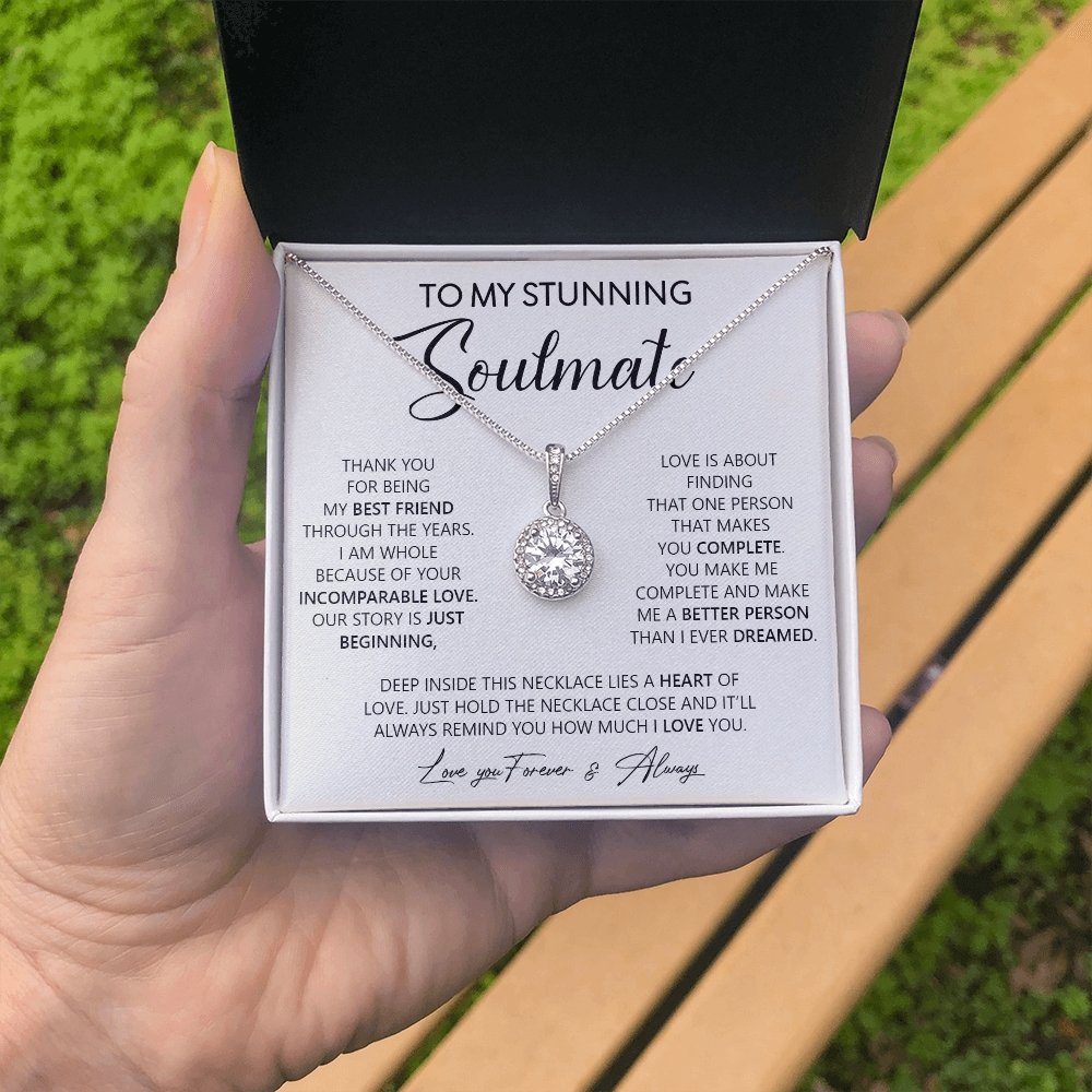 To My Stunning Soulmate | Thank You For Being My Bestfriend | Jewelry | C30187TR, lx-C30187, PB23-WOOD, PROD-2055730, PT-2646, TNM-1, USER-43062 | TageUnlimited