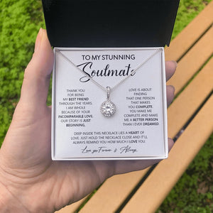 To My Stunning Soulmate | Thank You For Being My Bestfriend | Jewelry | C30187TR, lx-C30187, PB23-WOOD, PROD-2055730, PT-2646, TNM-1, USER-43062 | TageUnlimited