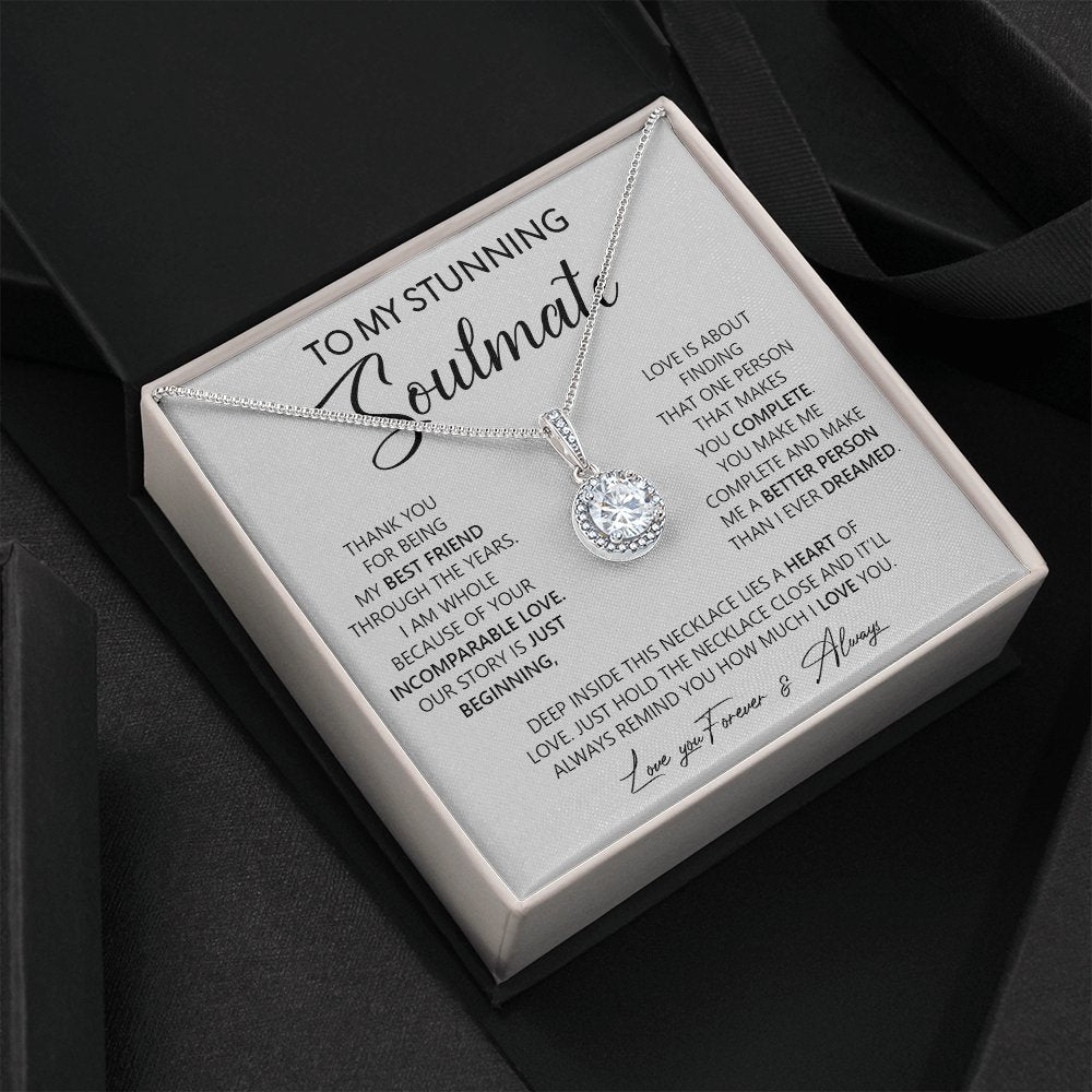 To My Stunning Soulmate | Thank You For Being My Bestfriend | Jewelry | C30187TR, lx-C30187, PB23-WOOD, PROD-2055730, PT-2646, TNM-1, USER-43062 | TageUnlimited