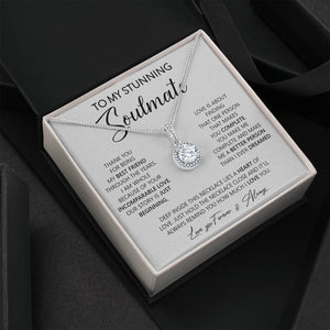 To My Stunning Soulmate | Thank You For Being My Bestfriend | Jewelry | C30187TR, lx-C30187, PB23-WOOD, PROD-2055730, PT-2646, TNM-1, USER-43062 | TageUnlimited