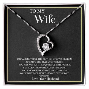 To My Wife | I Cherish Your Existence | Jewelry | C30025TG, C30025TR, lx-C30025, PB23-WOOD, PROD-2164579, PT-781, TNM-1, USER-43062 | TageUnlimited