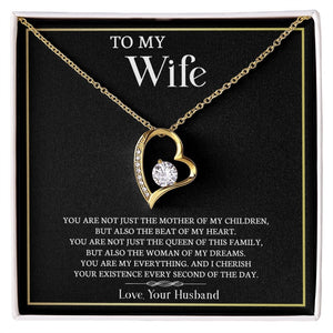 To My Wife | I Cherish Your Existence | Jewelry | C30025TG, C30025TR, lx-C30025, PB23-WOOD, PROD-2164579, PT-781, TNM-1, USER-43062 | TageUnlimited