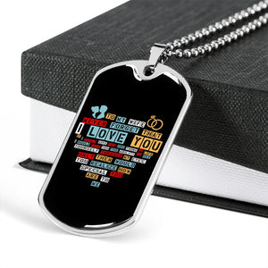 To My Wife | I Love You (Dog Tag) | Jewelry | TageUnlimited