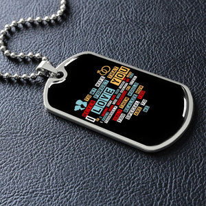 To My Wife | I Love You (Dog Tag) | Jewelry | TageUnlimited