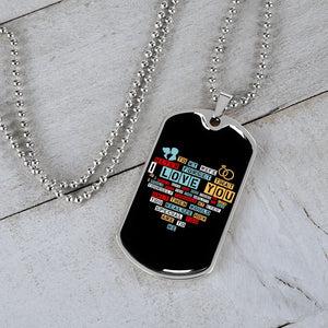 To My Wife | I Love You (Dog Tag) | Jewelry | TageUnlimited