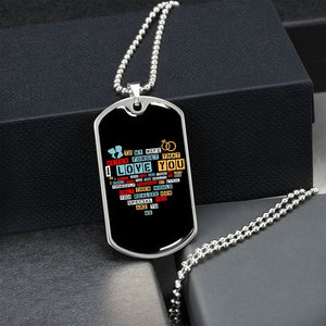 To My Wife | I Love You (Dog Tag) | Jewelry | TageUnlimited