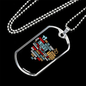 To My Wife | I Love You (Dog Tag) | Jewelry | TageUnlimited