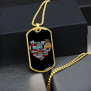 To My Wife | I Love You (Dog Tag) | Jewelry | TageUnlimited