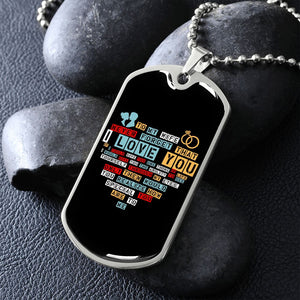 To My Wife | I Love You (Dog Tag) | Jewelry | TageUnlimited