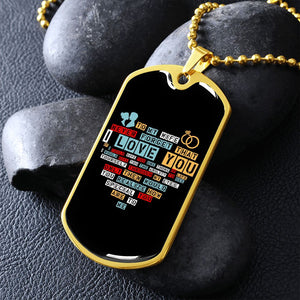 To My Wife | I Love You (Dog Tag) | Jewelry | TageUnlimited
